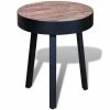 VidaXL Table d'appoint ronde Bois de teck recyclé