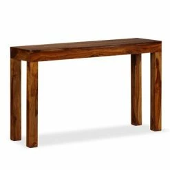 VidaXL Table console Bois massif de Sesham 120 x 35 x 75 cm