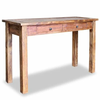 VidaXL Table console Bois de récupération massif 123 x 42 x 75 cm 1 VidaXL Table console Bois de récupération massif 123 x 42 x 75 cm