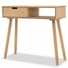 VidaXL Table console Bois de pin massif 80 x 30 x 72 cm Marron