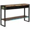 VidaXL Table console Bois de récupération massif 120 x 30 x 76 cm