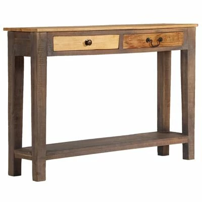 VidaXL Table console Bois massif Vintage 118 x 30 x 80 cm 1 VidaXL Table console Bois massif Vintage 118 x 30 x 80 cm