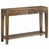 VidaXL Table console Bois de manguier massif 118 x 30 x 80 cm