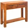 VidaXL Table console Bois d'acacia massif 86 x 30 x 75 cm