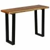 VidaXL Table console Bois d'arbre à pluie massif 110x35x75 cm