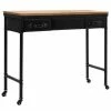 VidaXL Table console MDF et bois de sapin 100 x 33,5 x 80 cm