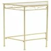 VidaXL Table d'appoint Style vintage Métal 87 x 34 x 73 cm Doré