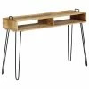 VidaXL Table console Bois de manguier massif 115 x 35 x 76 cm
