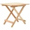 VidaXL Table d'appoint pliante 50 x 50 x 49 cm Bois de noyer massif
