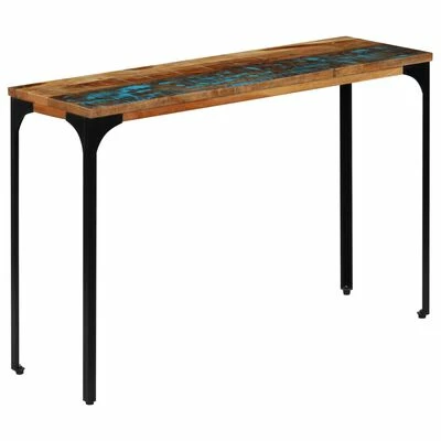 VidaXL Table console 120 x 35 x 76 cm Bois de récupération massif 1 VidaXL Table console 120 x 35 x 76 cm Bois de récupération massif