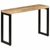 VidaXL Table console 120x35x76 cm Bois de manguier solide et acier