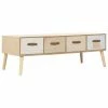 VidaXL Table basse avec 4 tiroirs 110 x 50 x 40 cm Bois de pin massif