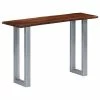 VidaXL Table console 115 x 35 x 76 cm Bois d'acacia massif et fer