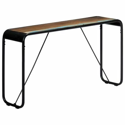 VidaXL Table console 140x35x76 cm Bois de récupération massif 1 VidaXL Table console 140x35x76 cm Bois de récupération massif