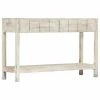VidaXL Table console 120 x 35 x 75 cm Bois de manguier massif