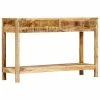 VidaXL Table console 120 x 35 x 75 cm Bois de manguier massif