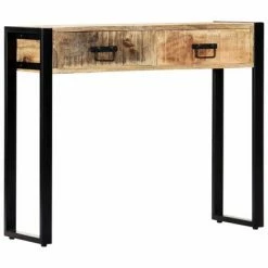 VidaXL Table console 90 x 30 x 75 cm Bois de manguier massif