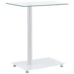 VidaXL Table d'appoint en forme U Transparent 45x30x58 cm Verre trempé
