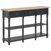 VidaXL Table console Noir 120x30x76 cm MDF