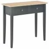 280055 vidaXL Dressing Console Table Black 79x30x74 cm Wood