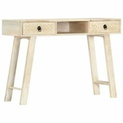 VidaXL Table console 110 x 35 x 76 cm Bois de manguier massif