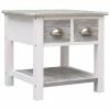 VidaXL Table d'appoint Gris 40x40x40 cm Bois de Paulownia