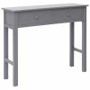 VidaXL Table console Gris 90 x 30 x 77 cm Bois