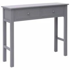 VidaXL Table console Gris 90 x 30 x 77 cm Bois
