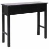 VidaXL Table console Noir 90 x 30 x 77 cm Bois