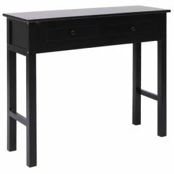 VidaXL Table console Noir 90 x 30 x 77 cm Bois