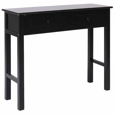 VidaXL Table console Noir 90 x 30 x 77 cm Bois 1 VidaXL Table console Noir 90 x 30 x 77 cm Bois
