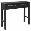 VidaXL Table console Noir 90 x 30 x 77 cm Bois