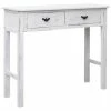 VidaXL Table console Blanc antique 90 x 30 x 77 cm Bois