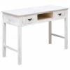 VidaXL Table console Blanc antique 110 x 45 x 76 cm Bois