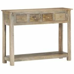 VidaXL Table console 100 x 30 x 76 cm Bois de manguier massif