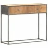 VidaXL Table console 90 x 30 x 75 cm Bois de récupération massif