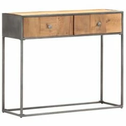 VidaXL Table console 90 x 30 x 75 cm Bois de récupération massif