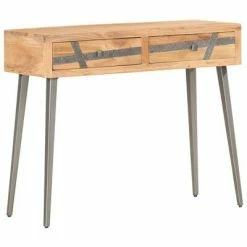 VidaXL Table console 90 x 30 x 75 cm Bois d'acacia massif