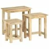 VidaXL Tables gigognes 3 pcs Bois solide de manguier