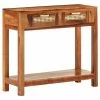 VidaXL Table console 86x30x76 cm Bois de récupération massif