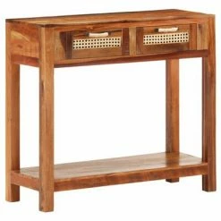 VidaXL Table console 86x30x76 cm Bois de récupération massif