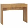 VidaXL Table console 100x35x75 cm Bois de teck massif