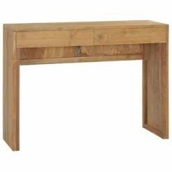 VidaXL Table console 100x35x75 cm Bois de teck massif