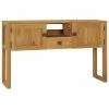 VidaXL Table console 120x32x75 cm Bois de teck massif