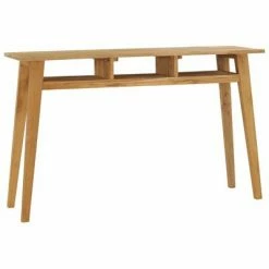 VidaXL Table console 120x35x75 cm Bois de teck massif