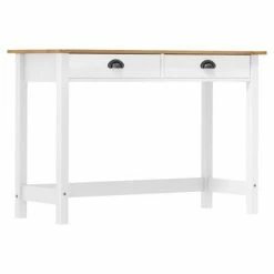 VidaXL Table console Hill Range avec 2 tiroirs 110x45x74 cm Pin solide