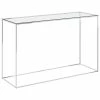 VidaXL Table d'appoint Argenté 120x40x78 cm Acier inoxydable et verre