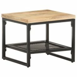 VidaXL Table d'appoint 40x40x35 cm Bois de manguier massif