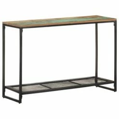 VidaXL Table console 110x35x75 cm Bois de récupération massif