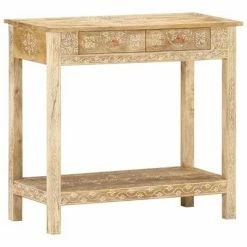 VidaXL Table console 80x35x74 cm Bois de manguier massif